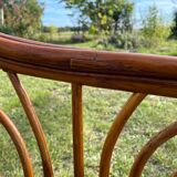 Banquette rotin 3 places