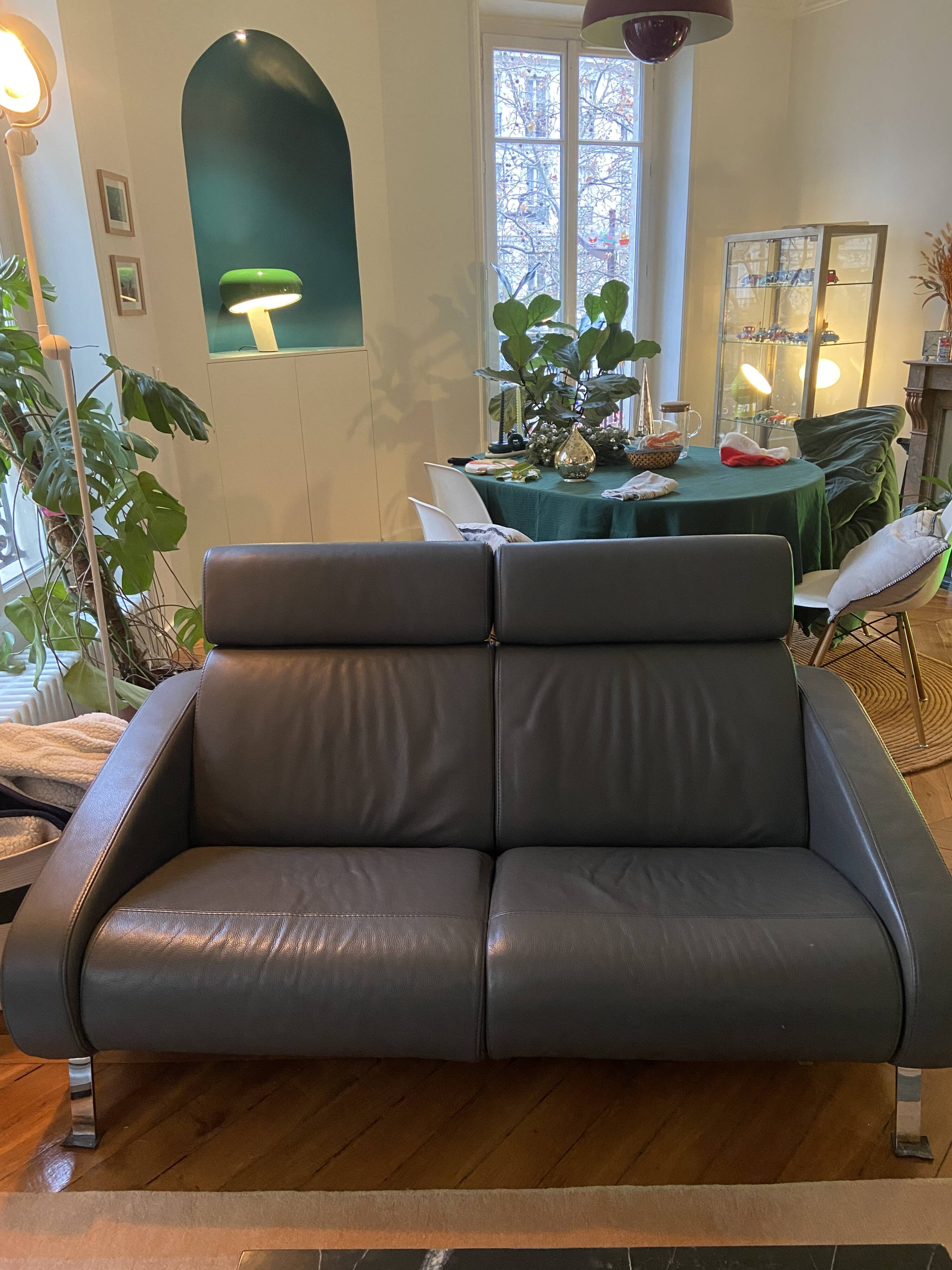 Steiner Reclining Leather Sofa