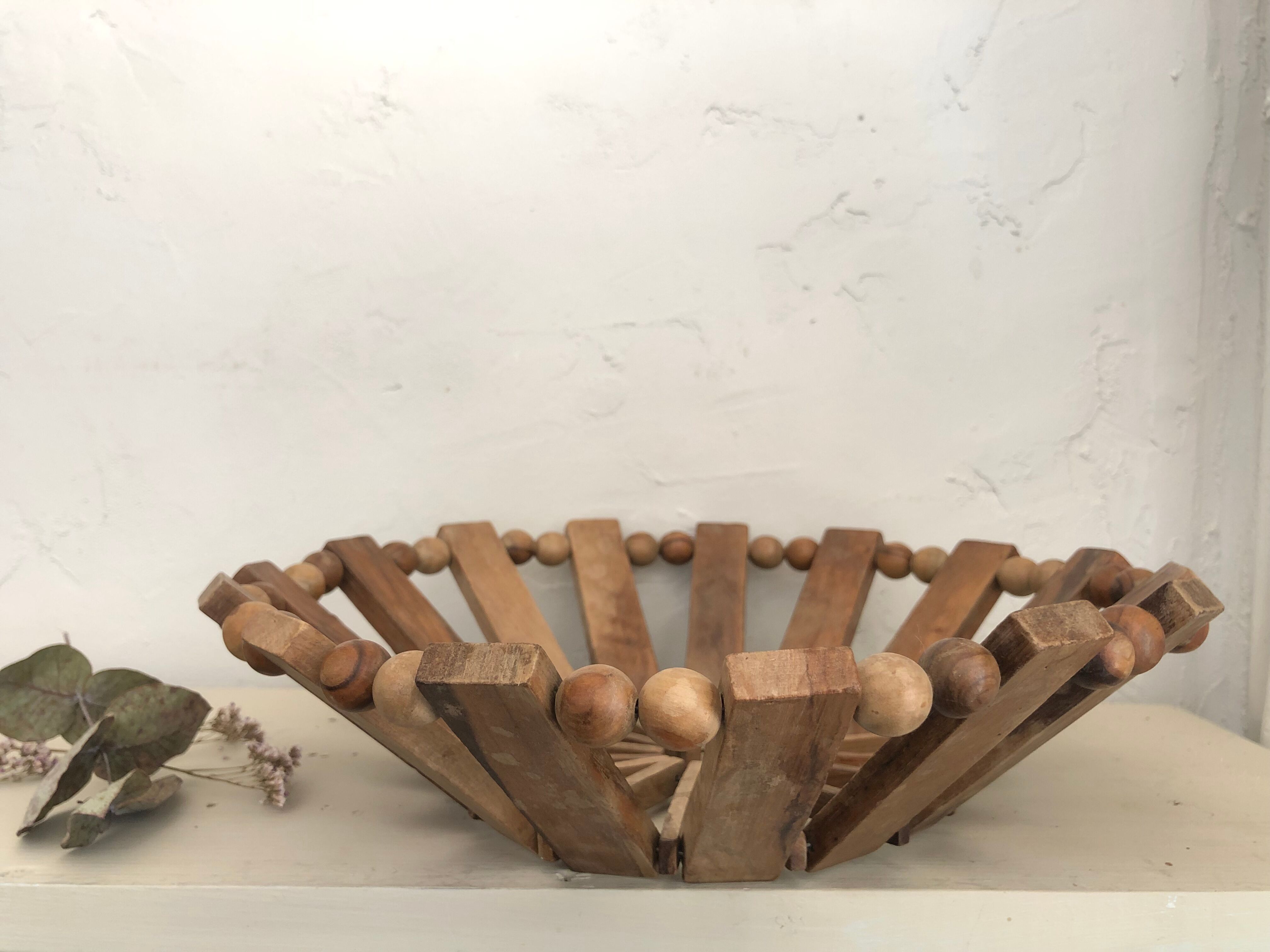 Wooden fruit cutting