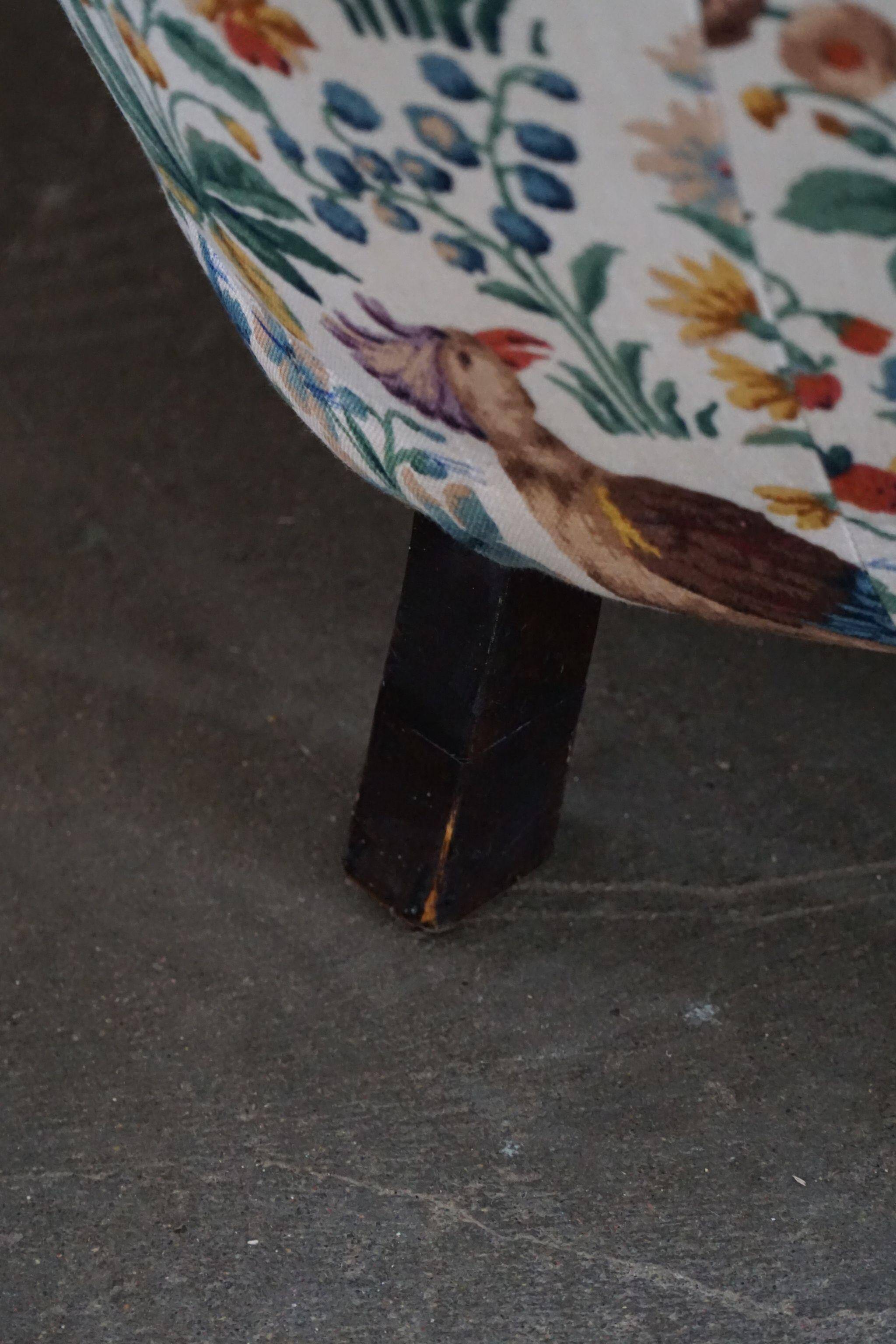 Set of curved Danish club chairs from the mid-century, Viggo Boesen style, 1940s.