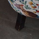 Set of curved Danish club chairs from the mid-century, Viggo Boesen style, 1940s.