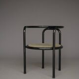 Set of 4 black 'Locus Solus' chairs by Gae Aulenti for Poltronova, 1960s