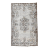Gray & Brown Classic Turkish Rug, 176x294Cm