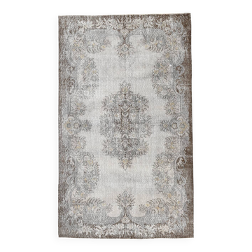 Gray & Brown Classic Turkish Rug, 176x294Cm