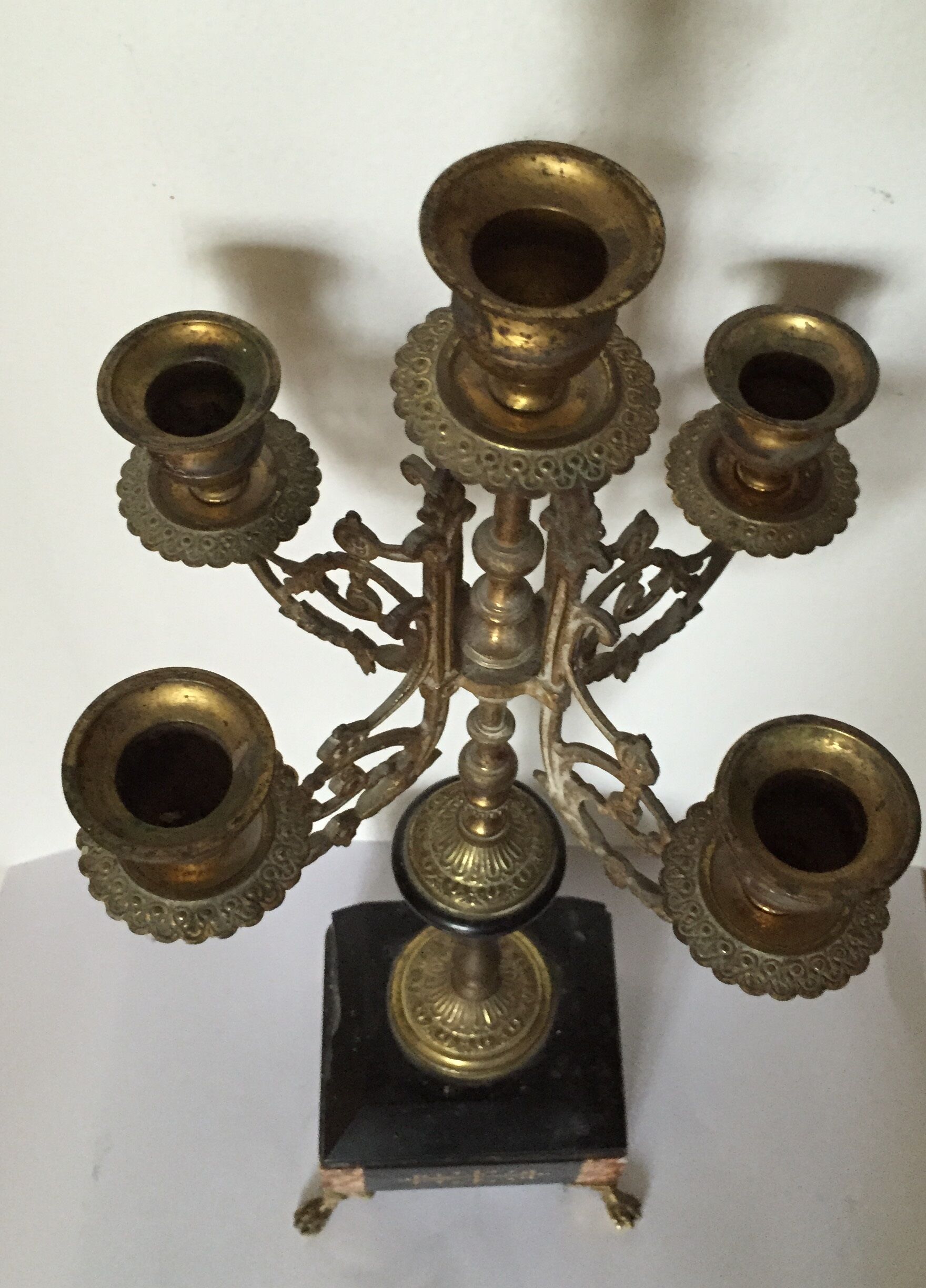 Pair of old candlesticks