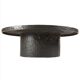 Table basse ronde brutaliste années 70