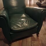 Fauteuil club année 50 vert