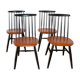 Série de 4 chaises scandinaves Fanett Tapiovaara