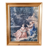 Reproduction on canvas by watteau