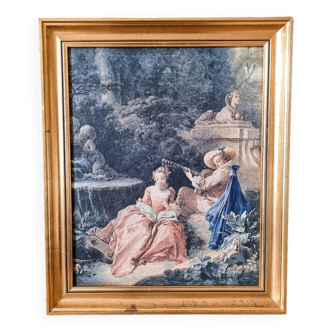 Reproduction sur toile de watteau