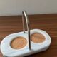 Vintage white marble salt and pepper shaker set