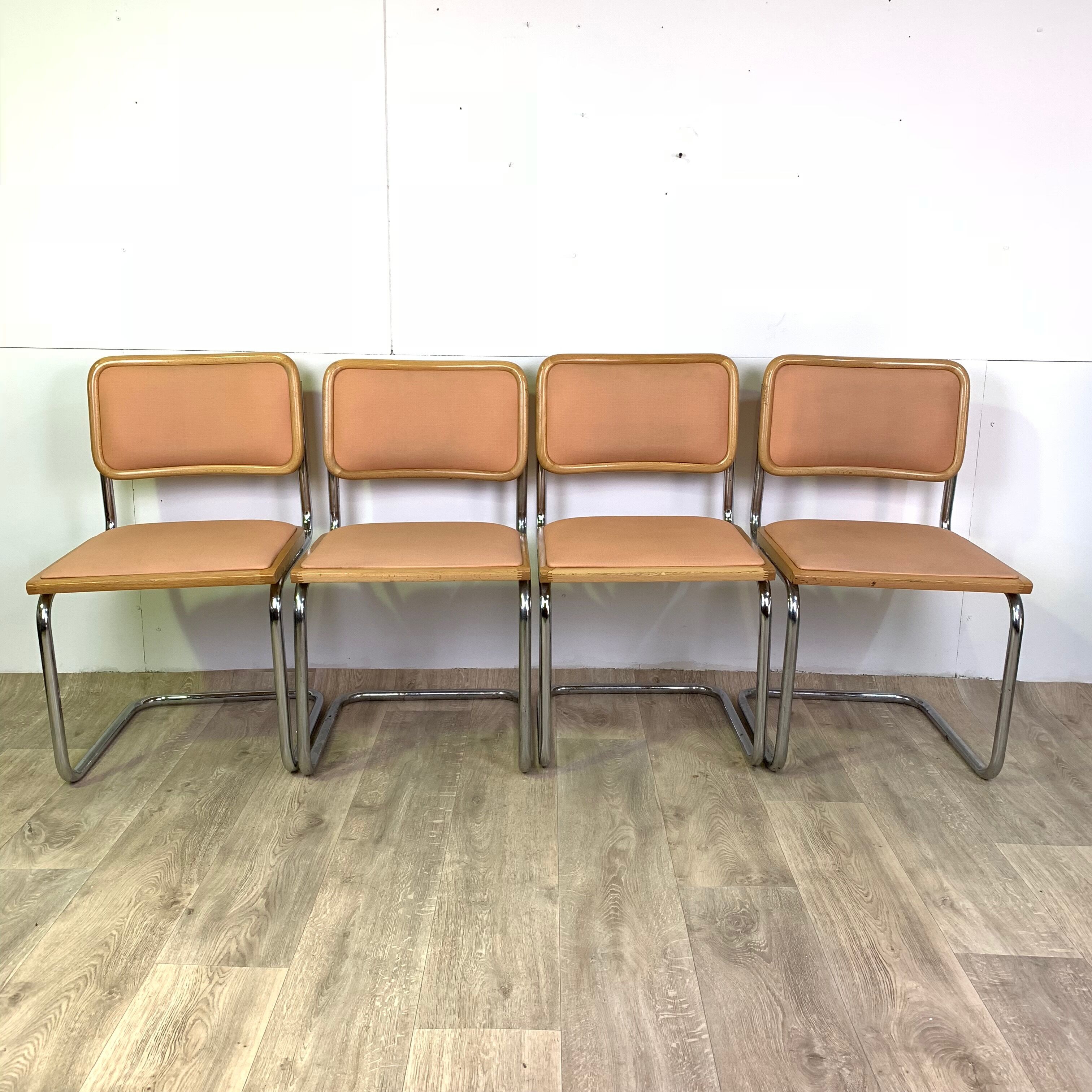 Lot of 4 chairs Cesca by Marcel Breuer