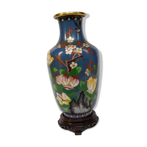 Vase chinois cloisonné