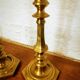 Pair of brass candlesticks