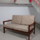 Two-seater sofa in massive teak 60s edition Dyrlund