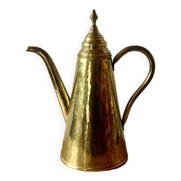 Brassware coffee maker - hammered copper Maudoux Dinant - Mid-century