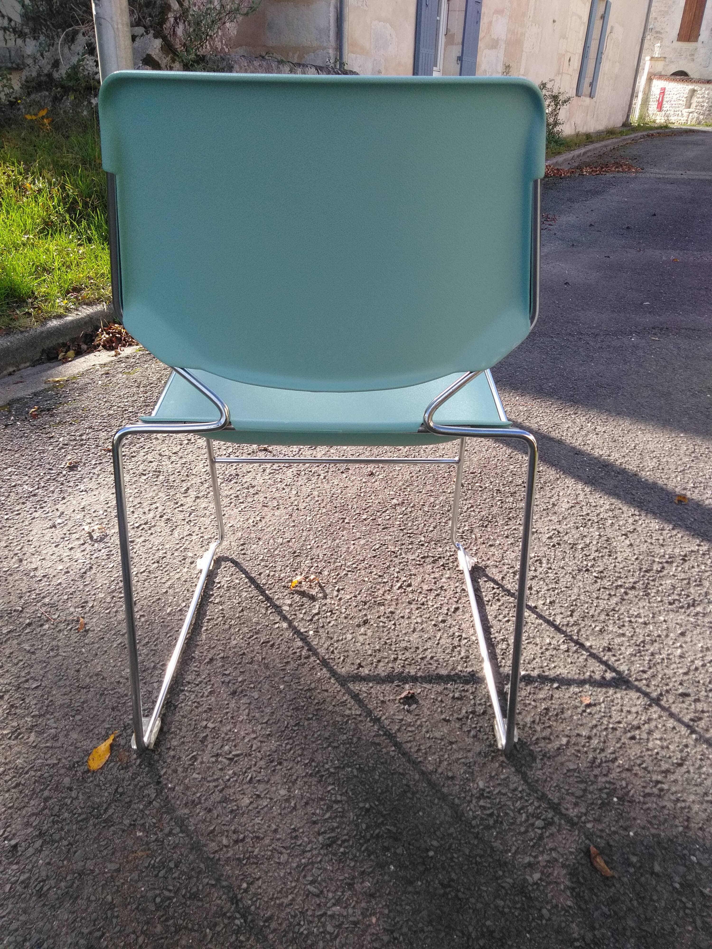 Chairs Eurosit sled design Matrix Krueger 1980