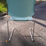 Chairs Eurosit sled design Matrix Krueger 1980