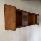 Bookcase vintage pyramidal wall shelf