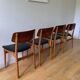 4 Danish chairs in oak and teak, 1960s