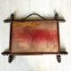 Miroir en bois forme bambou