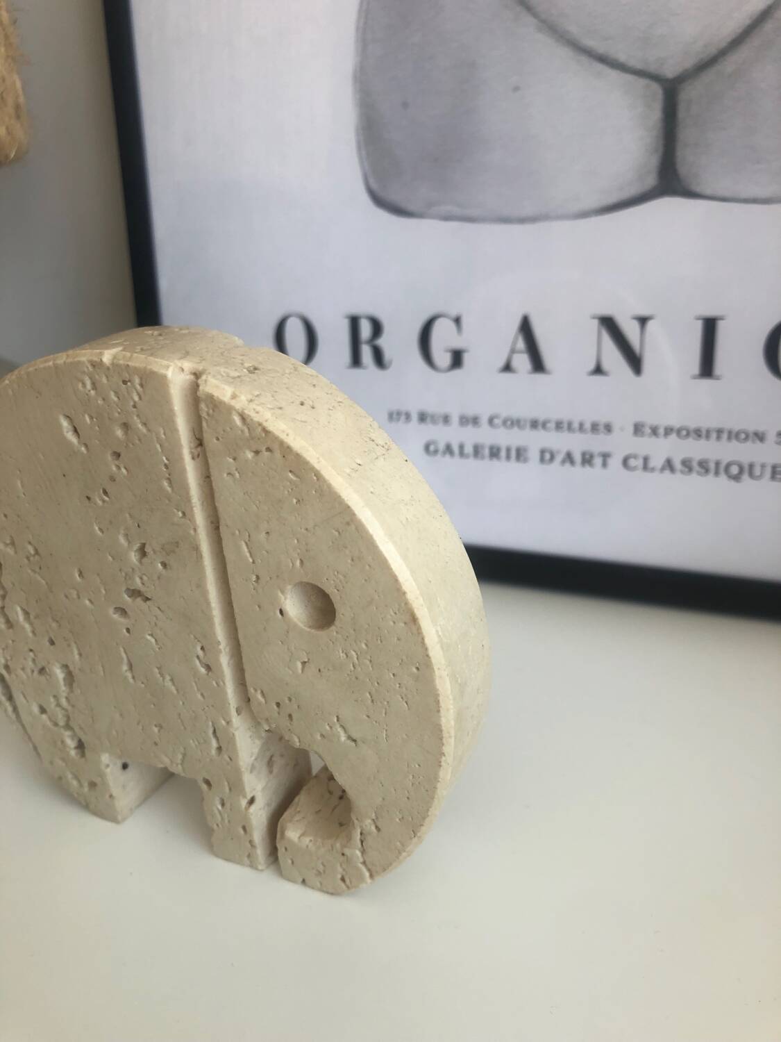 Travertine elephant by Fratelli Manelli