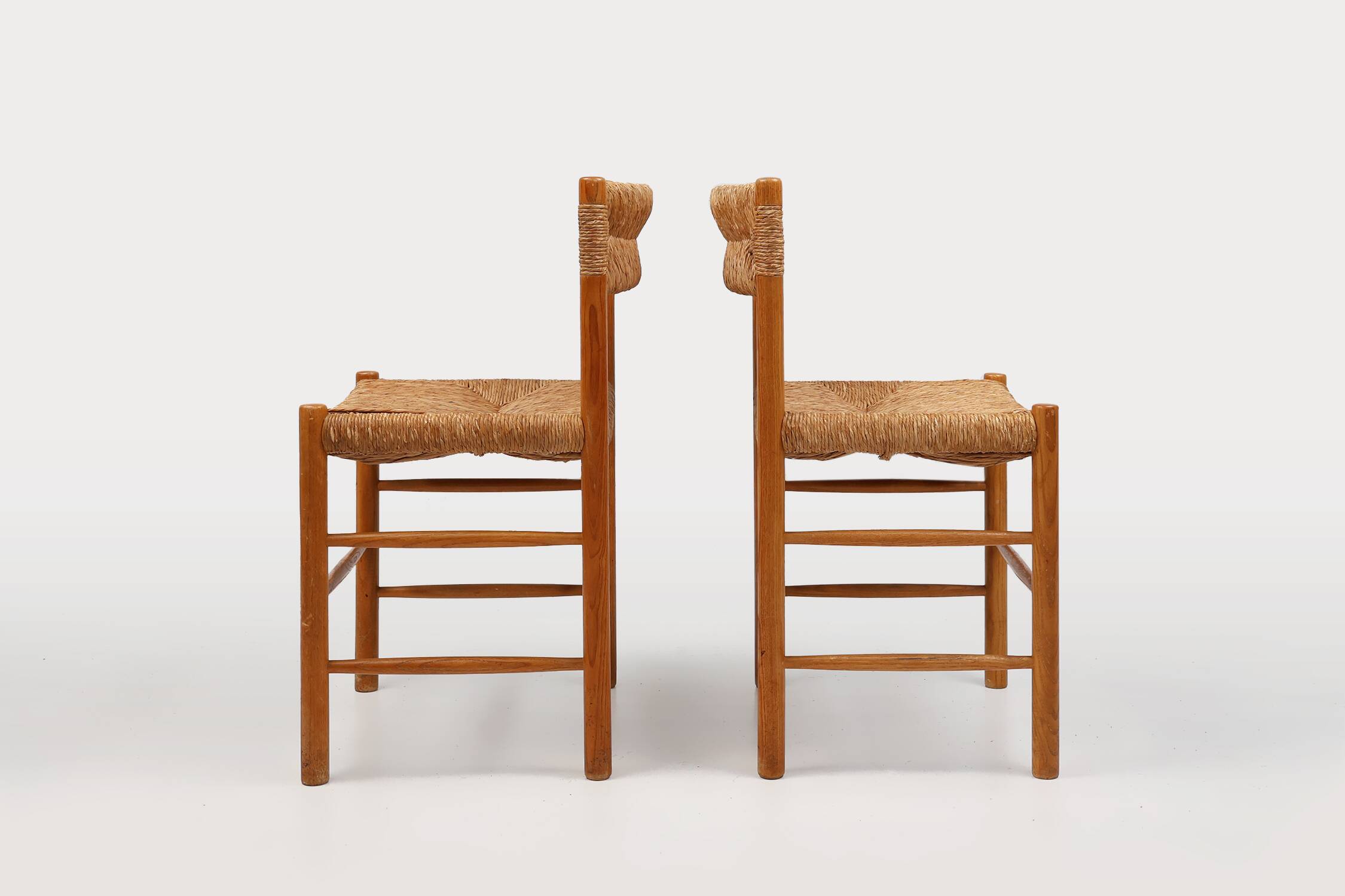 Pair Dordogne Straw Chair by Robert Sentou  1960s
