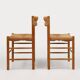 Pair Dordogne Straw Chair by Robert Sentou  1960s