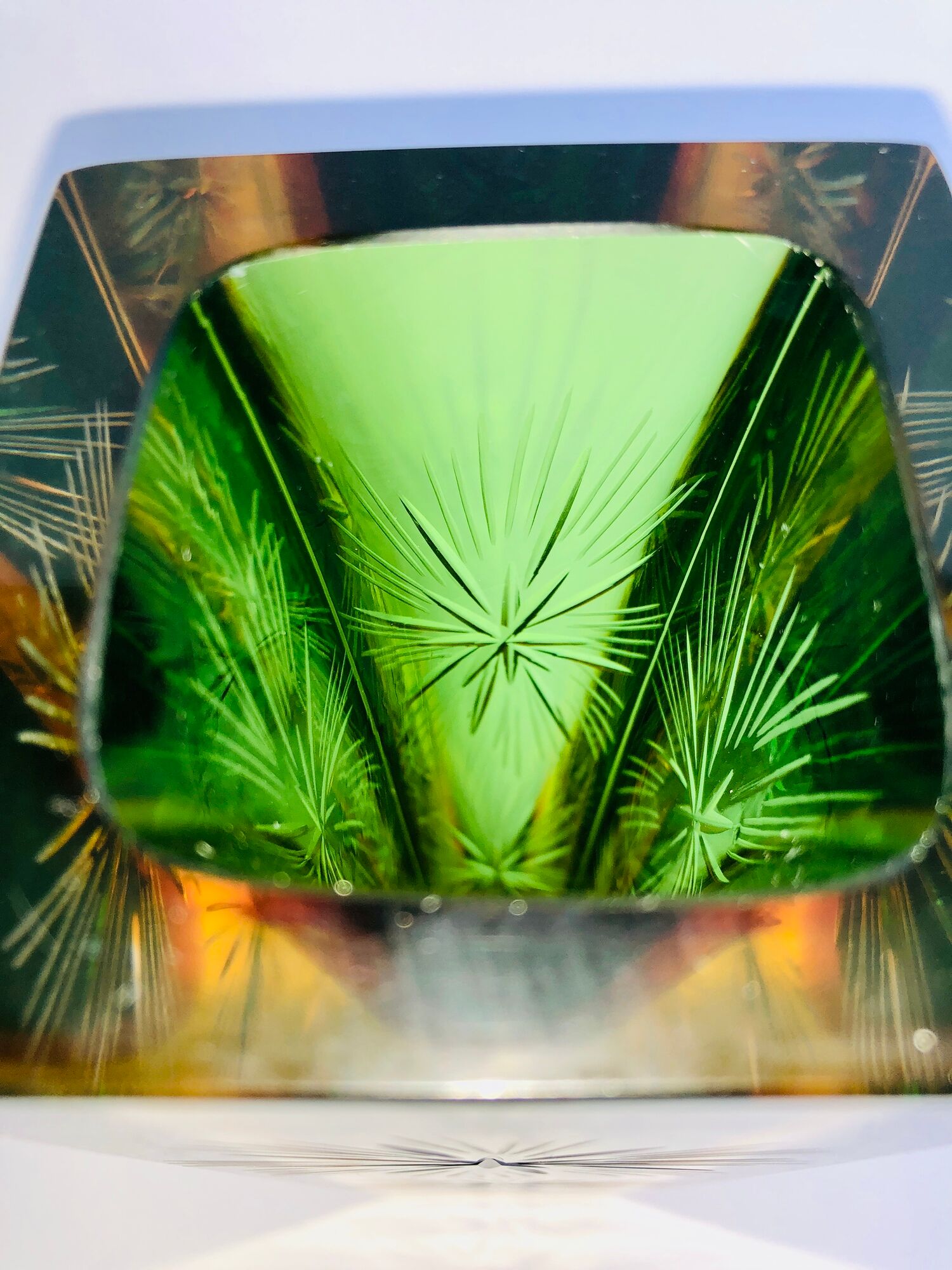 Vase Sommerso Murano design Luigi Mandruzzato, 60s