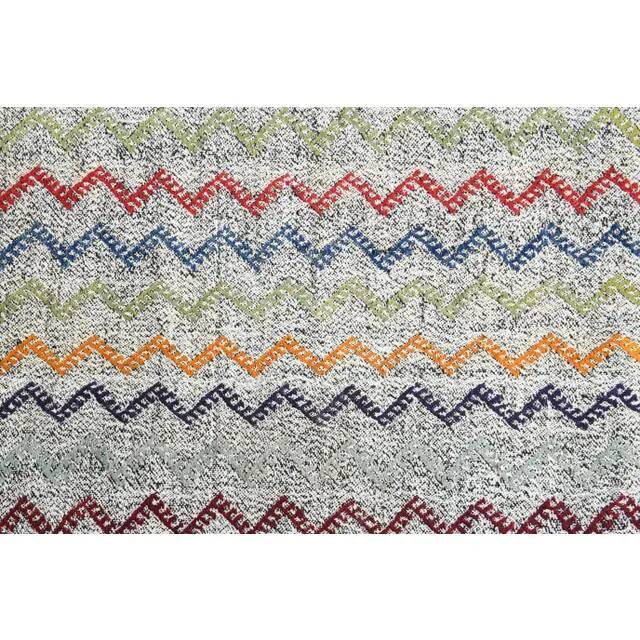 1970s Vintage Turkish Oushak Handmade Wool Cotton Gray Area Rug 192x269