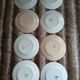 8 antique dessert plates from Digoin and Sarreguemines