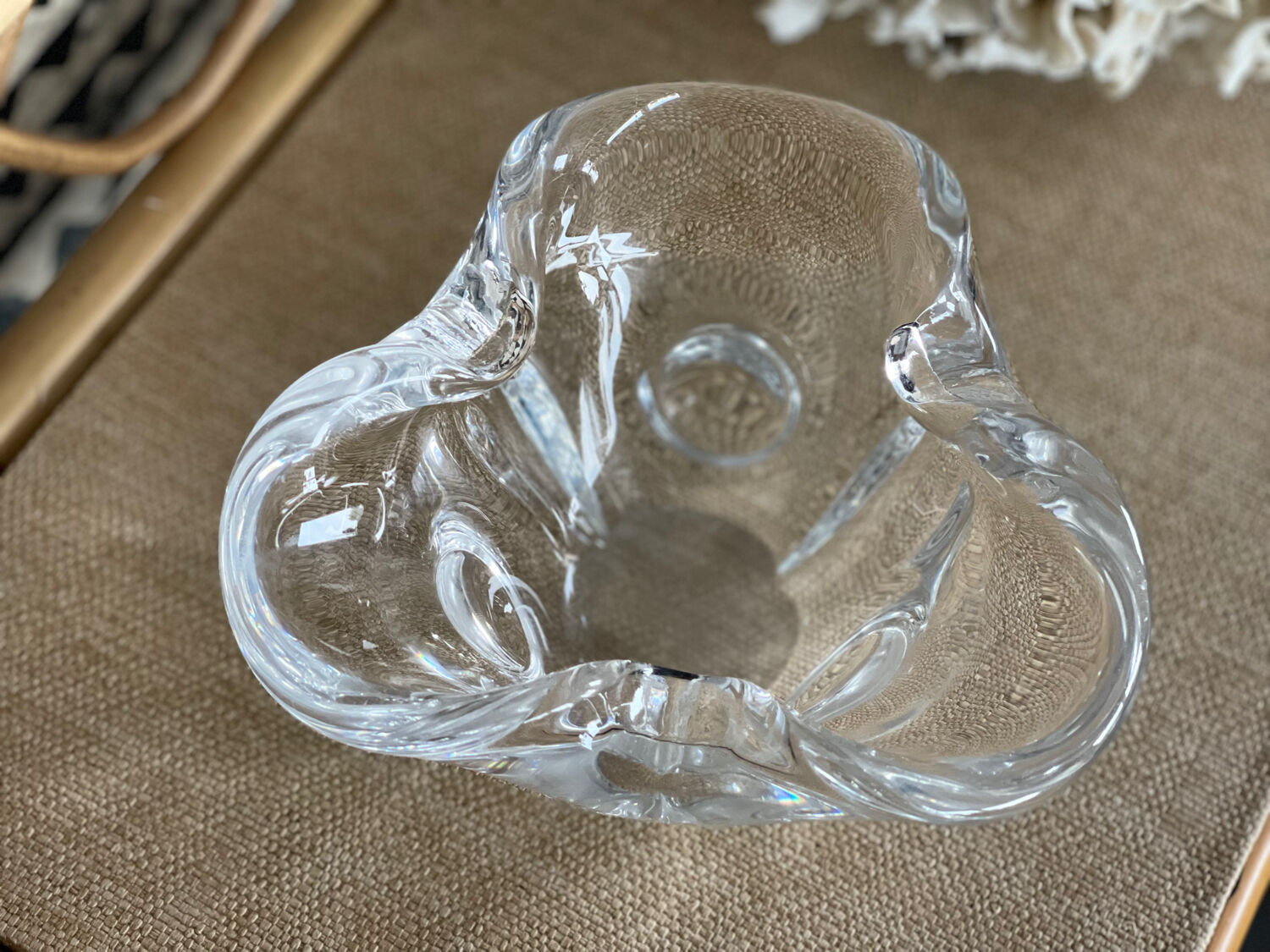 Empty crystal pocket of Sevres