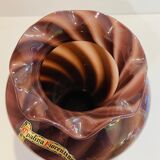 Purple opaline vase of the 20th century