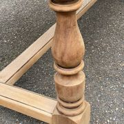 Renovated extendable farmhouse dining table in oak, 20th century, 170-250cm.