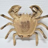 Vintage brass ashtray crab