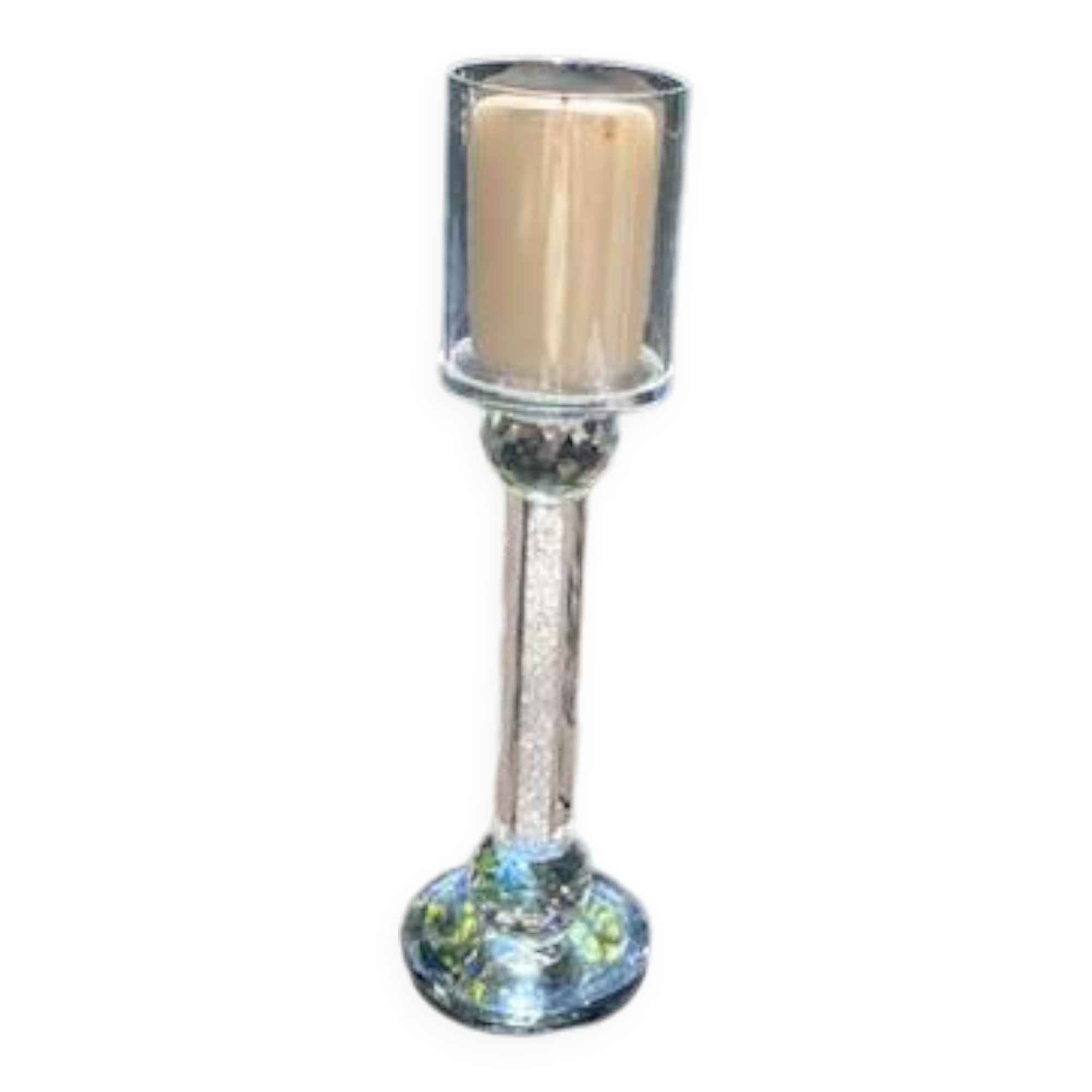 Crystal tealight candle holder