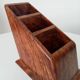 Art deco pen holder in burr walnut