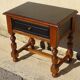 Rustic oak bedside table