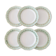 6 flat plates old l'Amandinoise vertes
