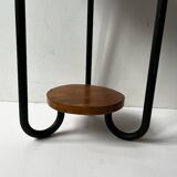 Wooden metal tubular stool