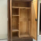 Grande armoire en bois massif XIXe Biedermeier