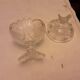 Crystal sugar birds-cut sugar bowl with frosted cutter