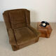 Steiner lounge chair in brown corduroy – 1970s