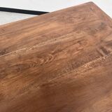 Old walnut bistro table
