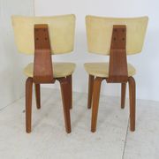 Set of 6 mid-century vintage plywood lounge chairs by Cor Alons for Gouda den Boer