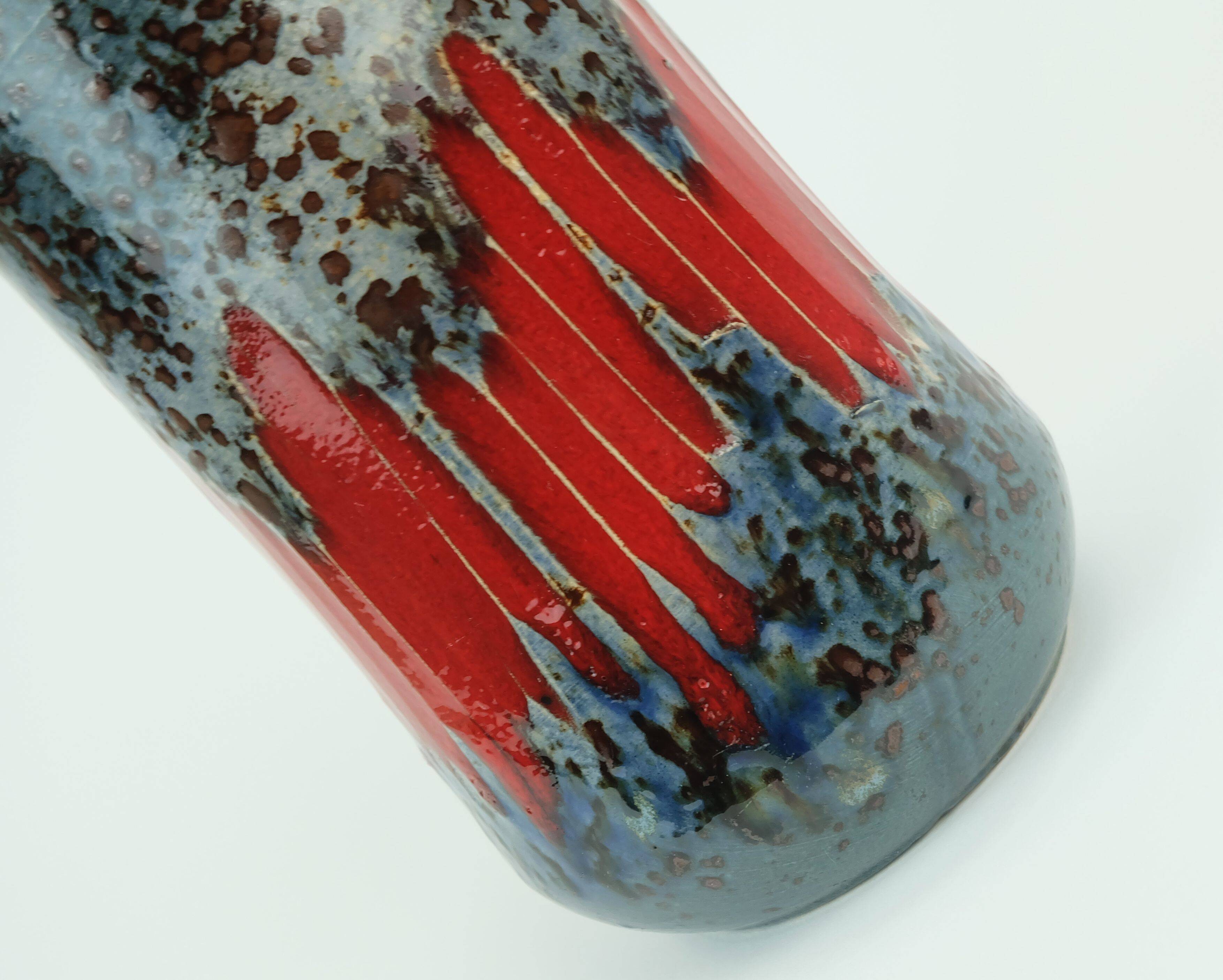 vintage 1960s west german scheurich VASE with lora decor model 549-21