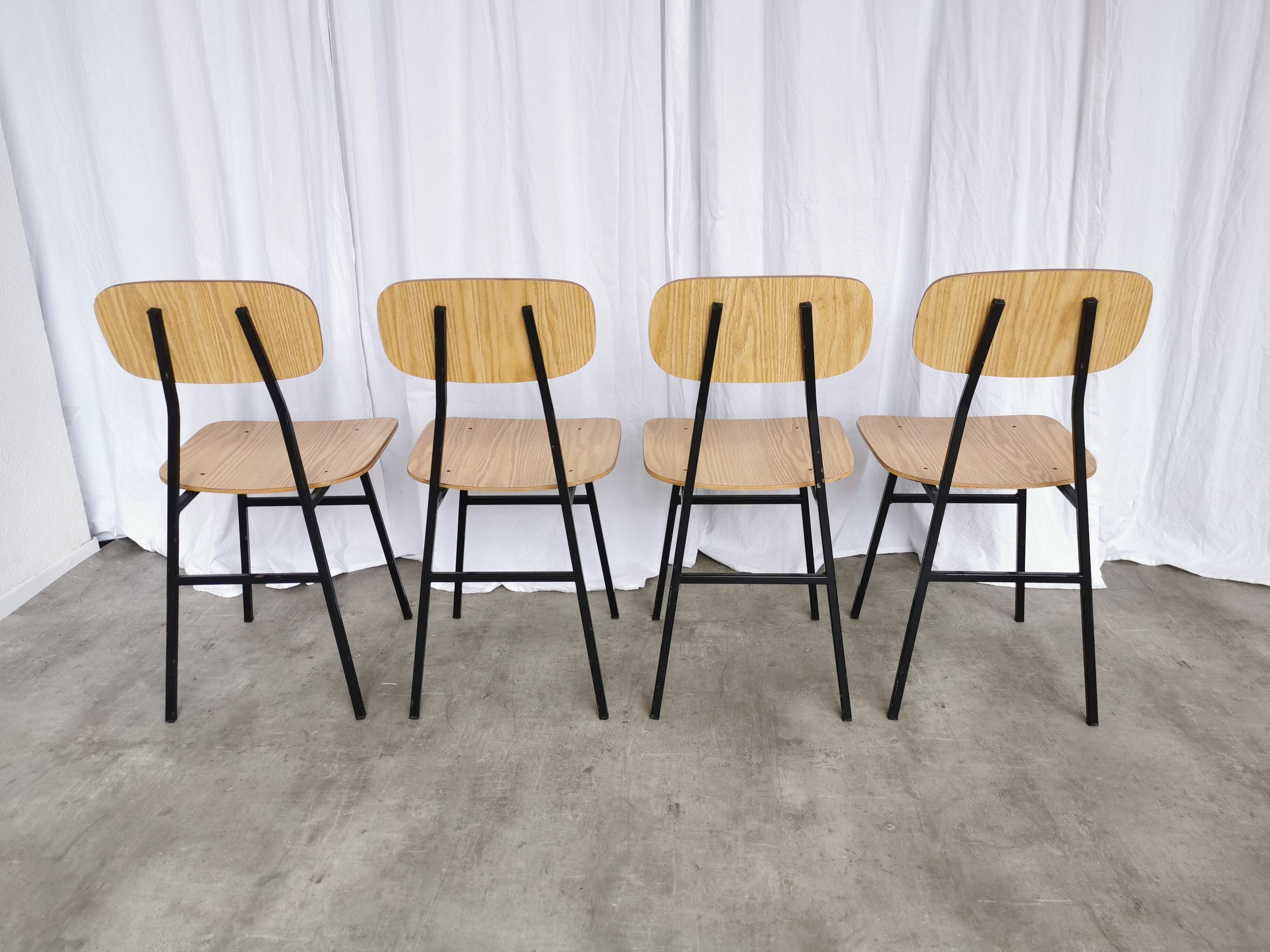 Mid-Century Modern School Chairs - STOL Kamnik - Set of 4
