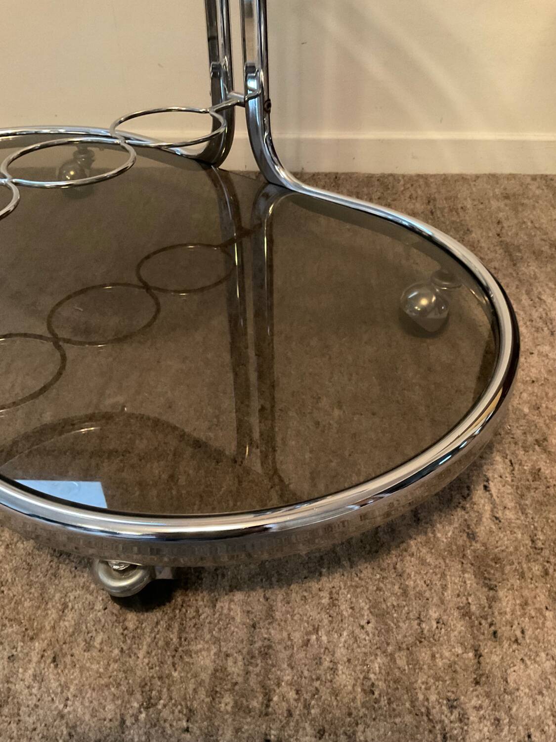 70s bar trolley on wheels