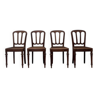 Chaises bois et cannage (rénovées)