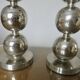 Paire de lampes en métal chromé années 70